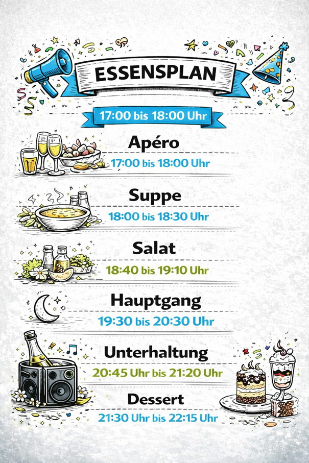 Anlass Zeitplan